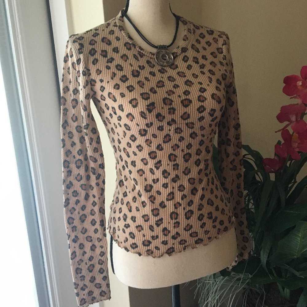 Billabong Long Sleeve Cheetah Top